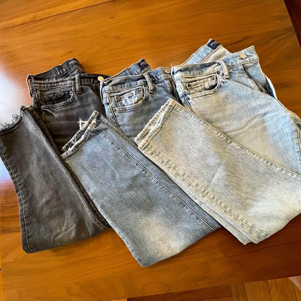 LOT of 3 Abercrombie & Fitch Men’s Denim Jeans